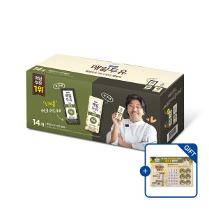 매일두유 99.9 190ml 7+7 서리태, 플레인 체험팩 (총 14팩) [+매일루틴 챌린지 스티커팩 1장] [도착보장]