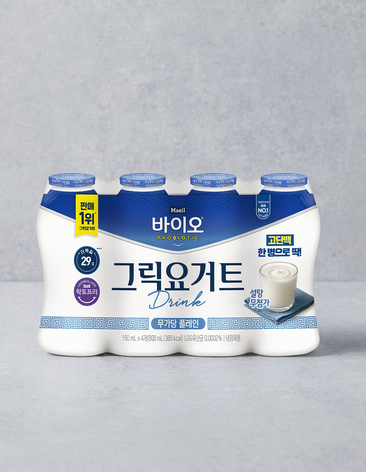 바이오 그릭요거트 드링크 설탕 무첨가