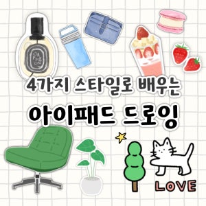 [왕초보] 4가지 스타일로 배우는 아이패드 드로잉 입문반