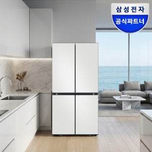 삼성 비스포크 AI 하이브리드 냉장고 4도어 901L 1등급 UV탈취 코타화이트(RM70F91R1A)