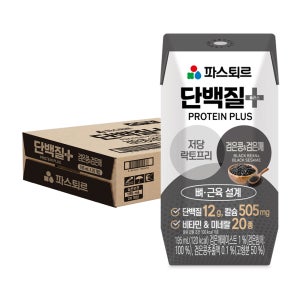 파스퇴르 단백질플러스 음료 검은콩,검은깨맛, 195ml, 20개