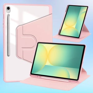 웨일 360도 회전 하이브리드 케이스 핑크, 갤럭시 탭 S10 FE 플러스