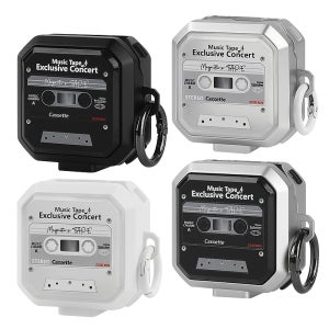 네쎄시드 카세트테이프 케이스 갤럭시 버즈4 프로-버즈4 공용, Gray