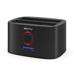넥스트유 USB3.0 SSD HDD 하드 도킹스테이션 2베이 하드복사기 크우각 / 982DCU3