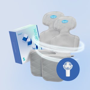 [1+1] 에어러브5 듀라론 무선리모콘 통풍 쿨시트 유모차 카시트 라이너 (보조배터리 미포함)