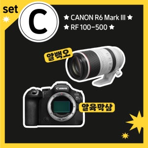 [합정 카메라대여/12시간] C세트 (R6mark3 RF100-500)알백오 알육막삼 렌탈