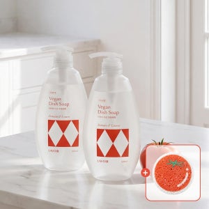 [슈퍼적립][수세미 증정] 라브아 비건 주방세제 토마토 앤 리프 500ml, 2개