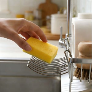 싱크대용 걸이형 수세미 비누 거치대 싱크대걸이건조대 수세미선반