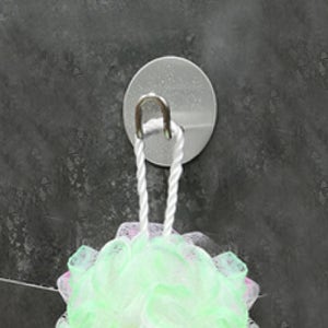 스텐 원형 이중 벽걸이 후크(6cm)