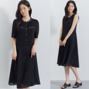 [지센] 여성 리오셀 레이온혼방 장식테이프 투인원원피스 LFOPQ402
