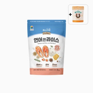 도그랑 업그레이드 올리브 패밀리 연어앤라이스, 2kg, 1개