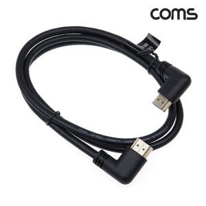 COMS HDMI V2.1 케이블 8K 60Hz UHD 1M 좌우꺾임 좌향 우향 IF928