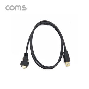 COMS USB 3.1 Type C 판넬 나사고정형 케이블 1M A타입 3.0 to C타입 포트형 브라켓 연결용 2나 IF724