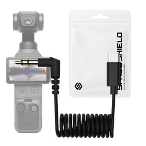 DJI 오즈모 포켓 4 호환 USB-C to 3.5mm TRS 외장 마이크 연결 케이블