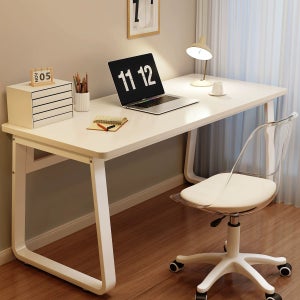 L자형 코너 책상 모서리 ㄱ자 데스크 테이블 사무실 펄화이트 + 화이트프레임 100 x A