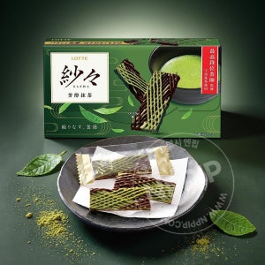 롯데 샤샤 초콜릿 일본 간식 초코 방순말차맛, 69g, 1개