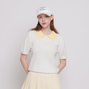 파스텔 카라넥 반팔니트 IVORY