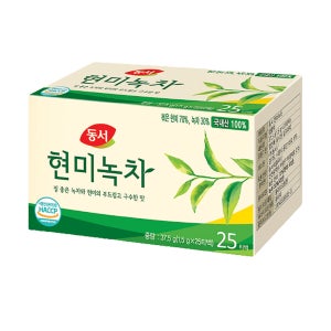 동서 현미녹차 티백 1.5g 25개입, 1개