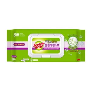3M 물걸레 청소포 더블액션 표준형 20매
