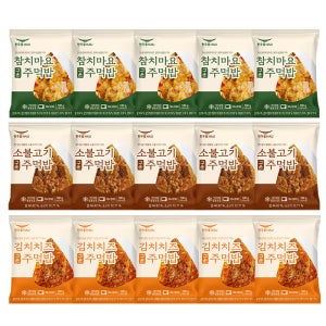 한우물 구운주먹밥 참치마요+소불고기+김치치즈 (5개씩)