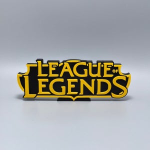 리그오브레전드 3D프린팅 로고 lol 롤