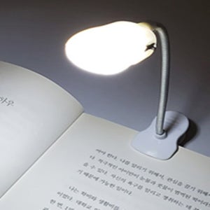 젠트친구 2구 집게 독서등 LED 침대 책상 인테리어 클립