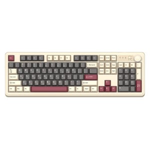 앱코 AF108PRO ABKO x SOAI 콜라보 3모드 기계식 키보드 와인그레이, 경해축