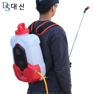 대신 전동 충전식 배부식 농약 살포기 10L 5Ah 배터리 분무기