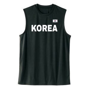 KOREA 코리아 슬리브리스 러닝 농구 야구 테니스 스포츠 민소매 티셔츠