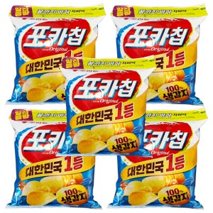 오리온 포카칩 오리지널 지퍼백 266g X 5개