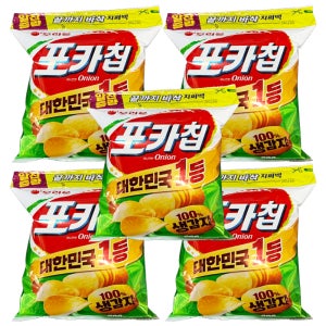 오리온 포카칩 어니언 지퍼백 266g X 5개