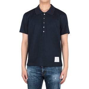 [톰브라운] 26SS 삼선탭 코튼 PK 반팔티 (MJP052A 00042 415)