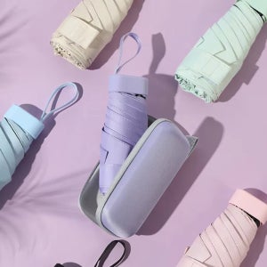 초경량 캡슐 우양산 UV 차단 양산 5단 접이식 미니 우산