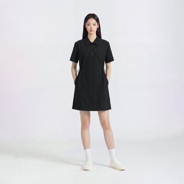 [N배송] 폴햄 여성 온라인 아노락 카라 원피스_PHG2OO2601