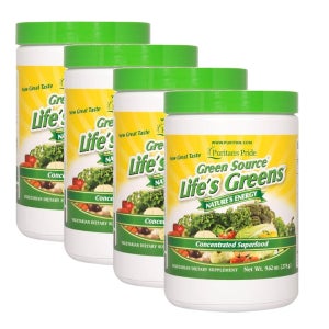 퓨리탄스프라이드 그린 소스 라이프 그린스 슈퍼푸드 포뮬라 273g 4개 Puritans Pride Green Source Life’s Greens