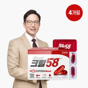 [펄세스] 크릴58 크릴오일 800mg X 30캡슐, 4개