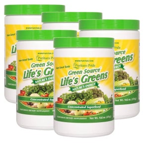 퓨리탄스프라이드 그린 소스 라이프 그린스 슈퍼푸드 포뮬라 273g 5개 Puritans Pride Green Source Life’s Greens
