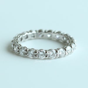 14k18k 1부 랩 다이아몬드 반지 이터니티링 풀 랩다이아 클래식 금반지 3mm