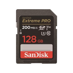샌디스크 SD카드 익스트림 프로 V30 128GB 128기가 SDXXD 캐논 소니 메모리