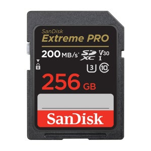 샌디스크 SD카드 익스트림 프로 SDXXD 4K V30 256기가 카메라 메모리 256GB