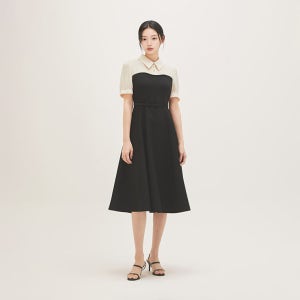 로엠 [RE] 우븐매칭 롱 원피스(RMOWG23S11) RMOWG25RT1