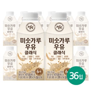 서울에프엔비 설빙 미숫가루우유 190ml, 36개