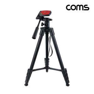 COMS 4단 카메라 삼각대 최대 173cm 스마트폰 고정 가이드 포함 TB766