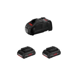 보쉬 스타터키트 18V 4.0Ah ProCORE GAL 1880 CV 배터리 2개 충전기 세트