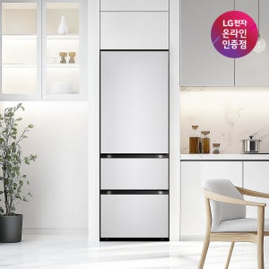 LG 디오스 오브제컬렉션 김치톡톡 핏앤맥스 324L 3도어 김치냉장고 스톤 실버(Z334SVV122S)