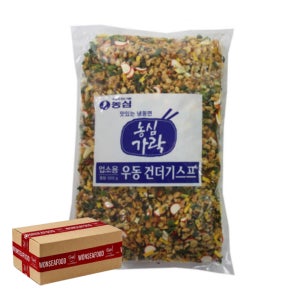 농심 가락 우동 건더기스프 고명 후레이크 덴까스 500g, 12개