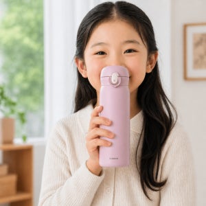 코멕스 원터치 텀블러 핑크 450ml 어린이 물병 유치원 어린이집 초등학생 보온보냉