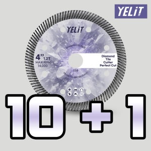 옐릿 타일날 퍼펙트컷 105mm 다이아몬드 터보 커터 그라인더날