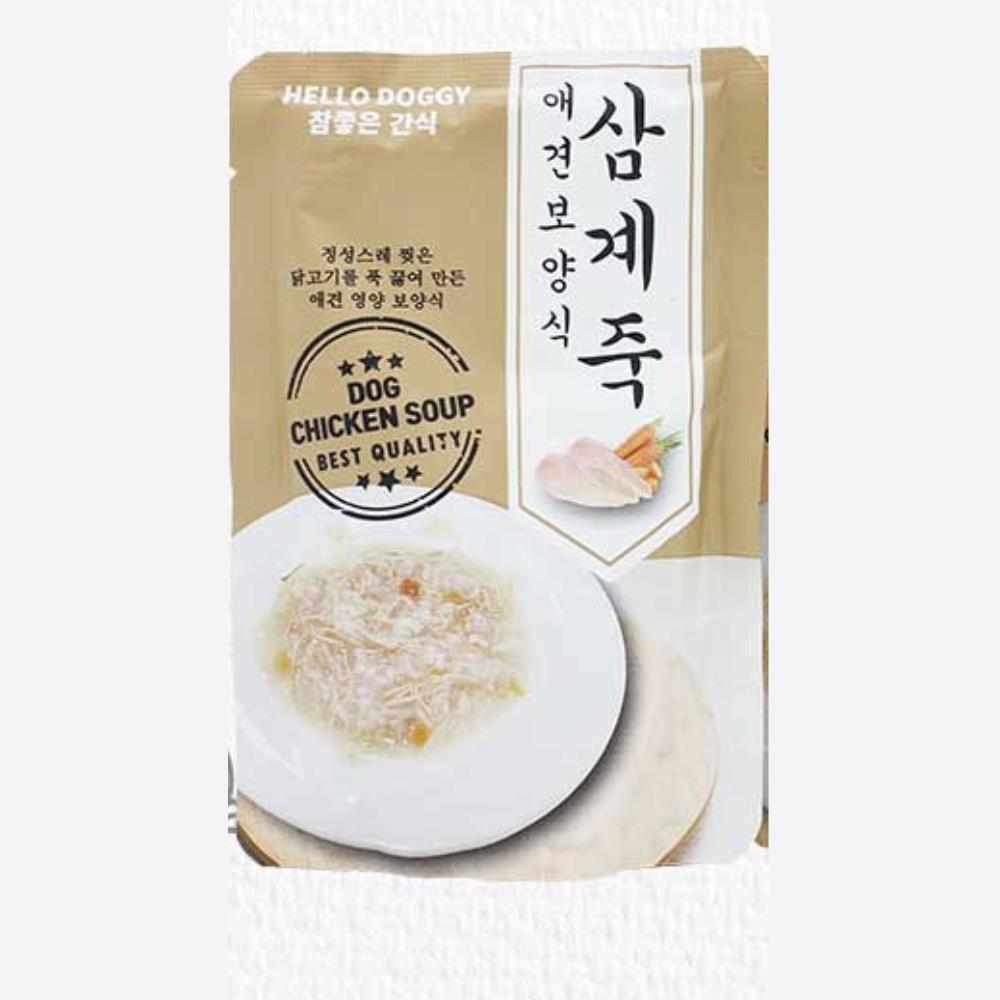 닭고기 삼계 죽 입맛없는 강아지 영양식x5개 수제간식 치킨 퍼피 애견