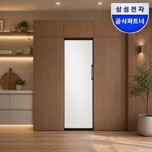 삼성전자 비스포크 26년형 김치냉장고 키친핏 1도어 AI정온 저장모드 RQ70H32S20 코타화이트